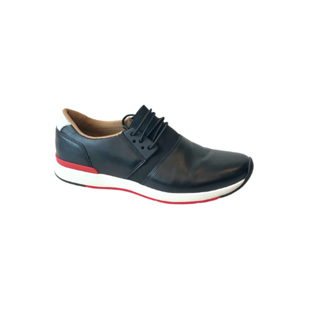 Vionic Carmen Sneakers Supportive Leather Casual Shoe Black Women’s Size 8